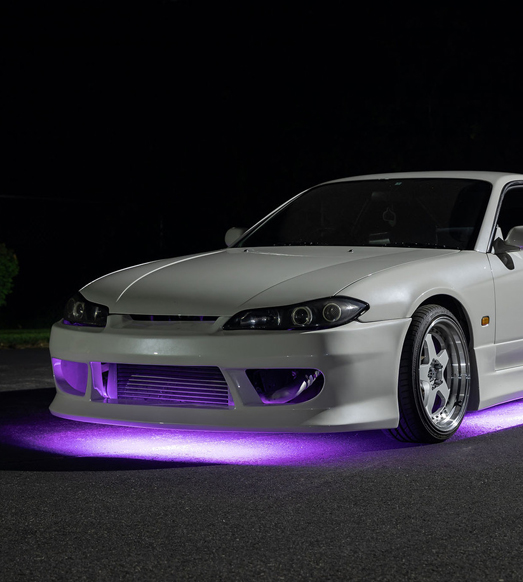 Car Habibi LED Underglow Lighting Installation Dubai
